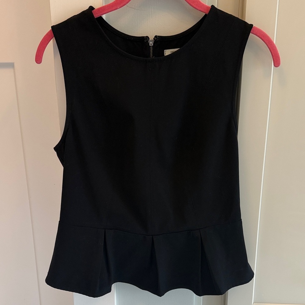 Kimchi Blue Black Sleeveless Peplum Tank Top